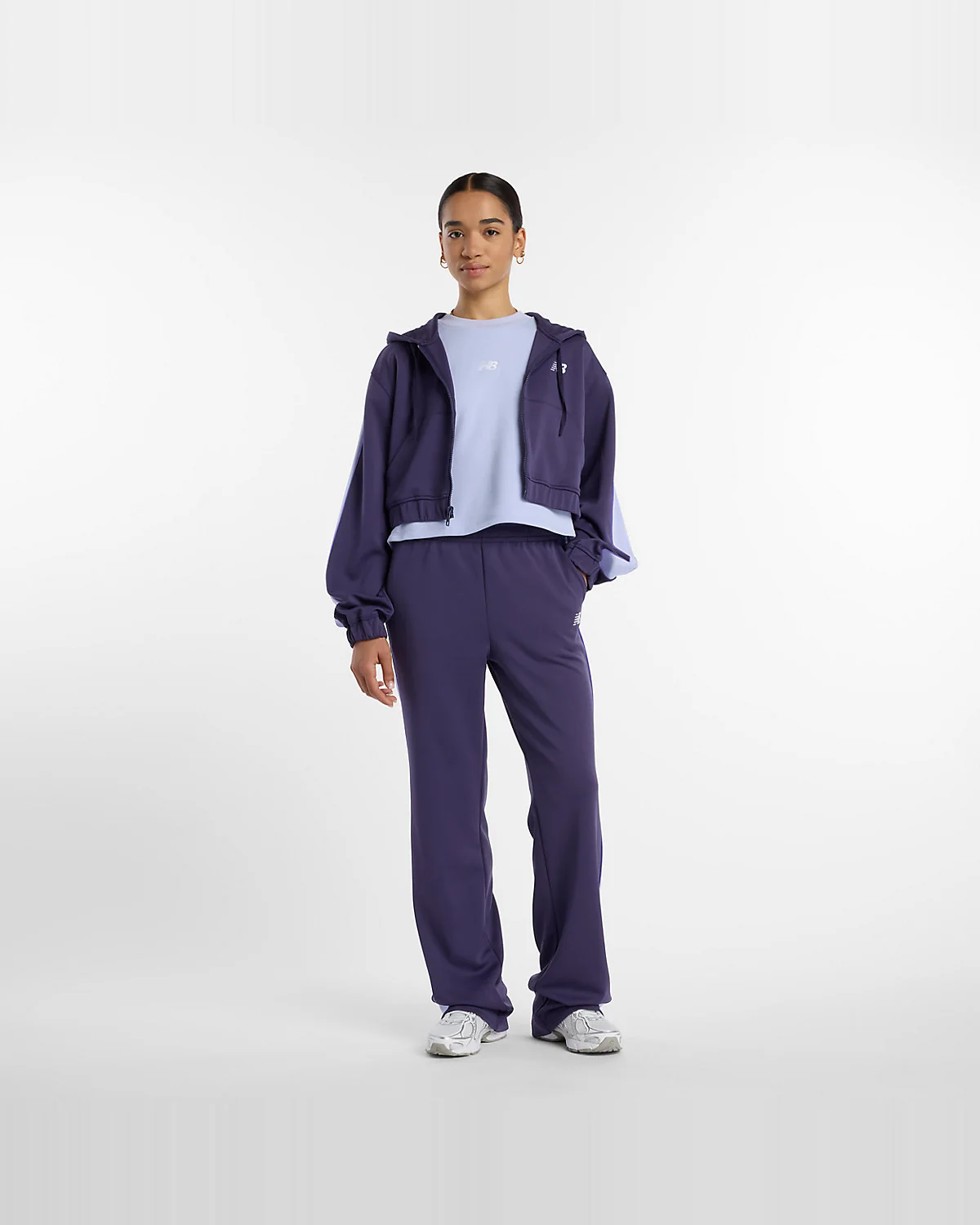 Женское худи New Balance Interlock Full Zip — 3