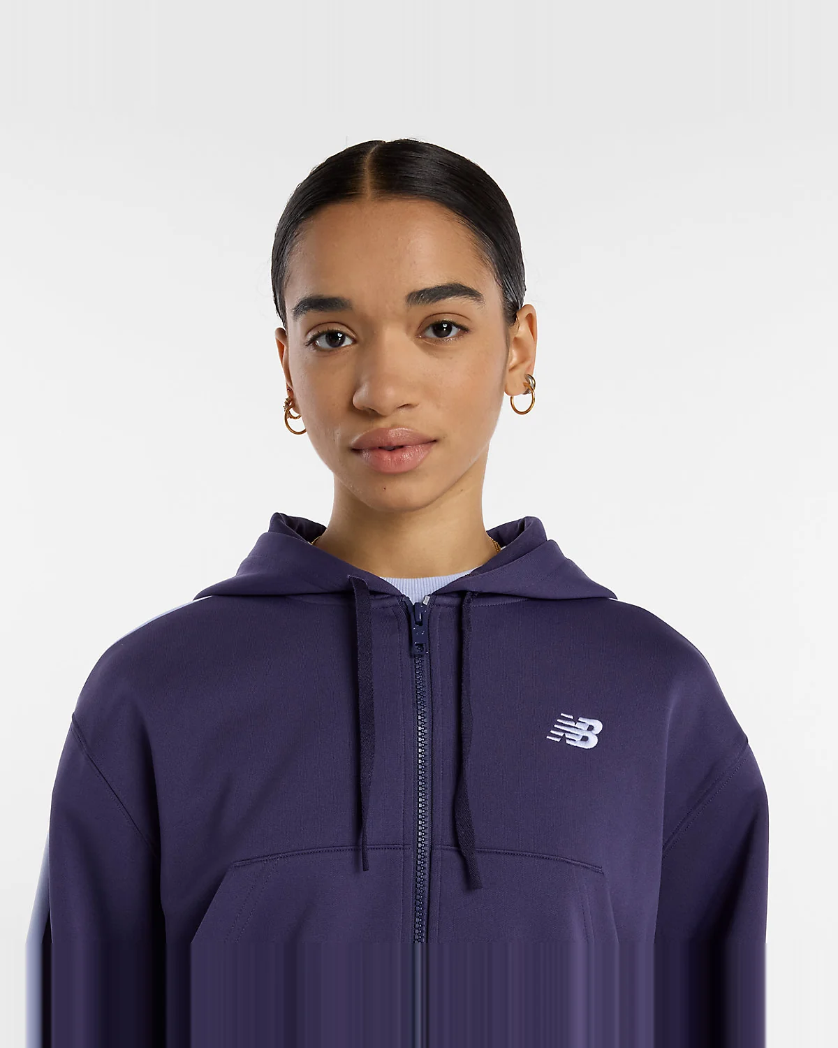 Женское худи New Balance Interlock Full Zip — 4