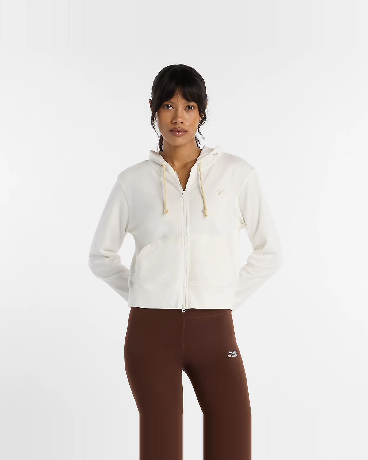 Женское худи New Balance Coastal Fleece Full Zip — 2