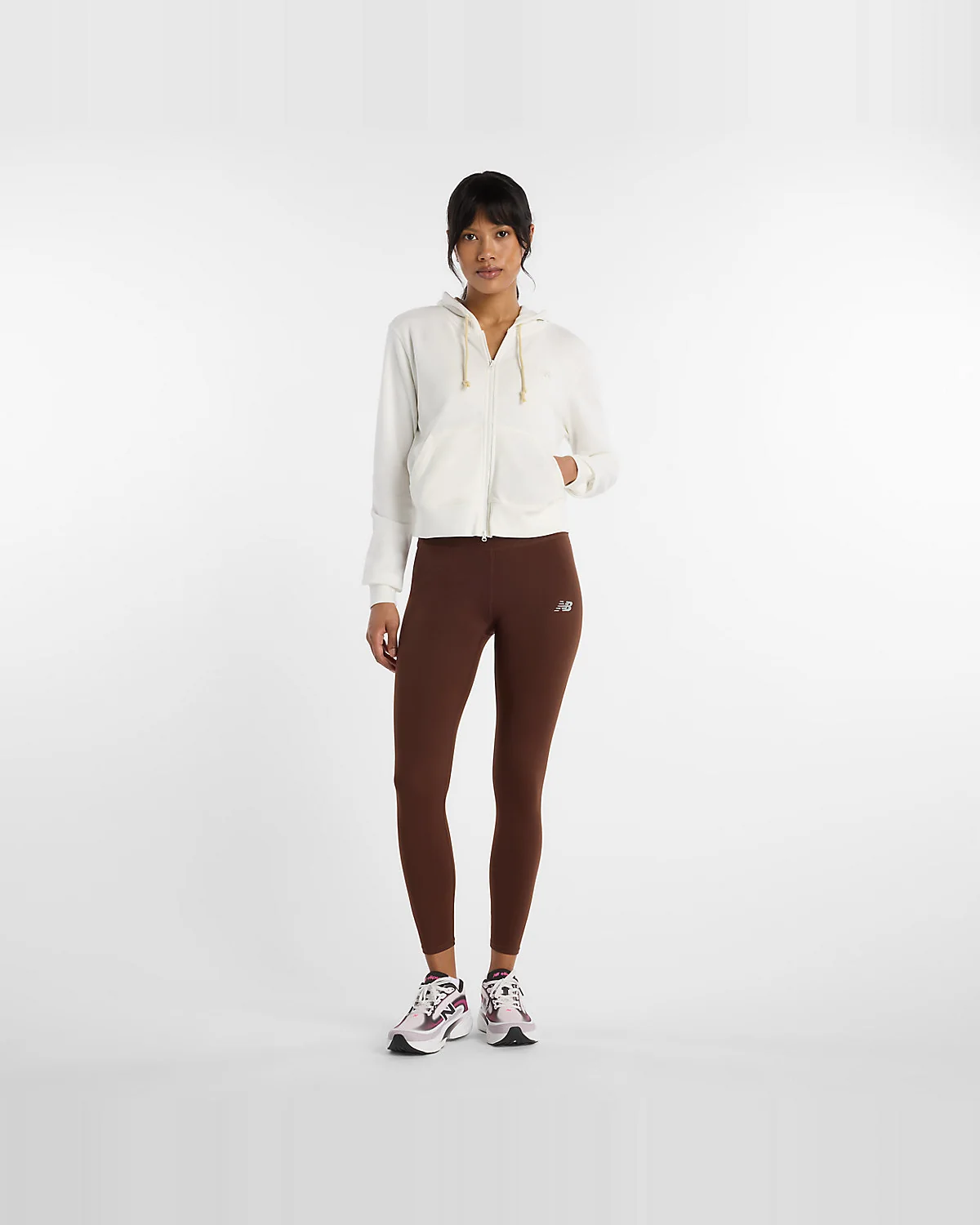 Женское худи New Balance Coastal Fleece Full Zip — 3