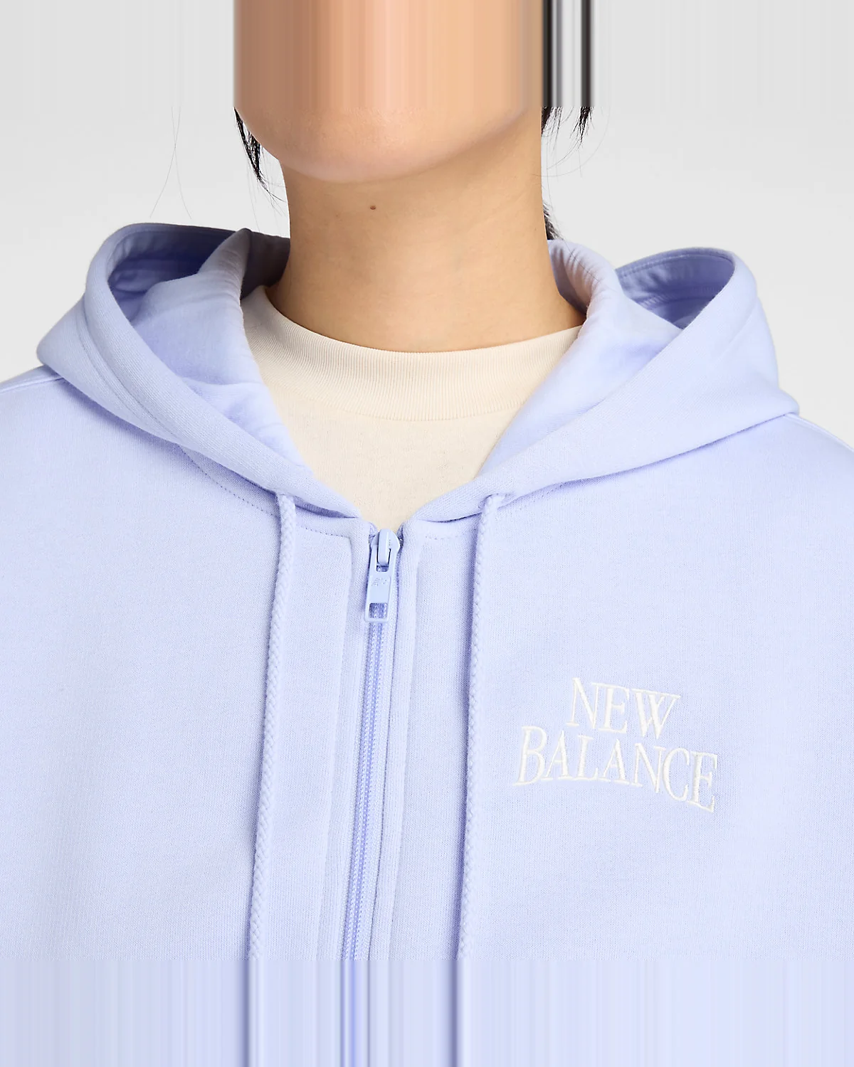 Женское худи New Balance Trackside Fleece Full Zip — 4