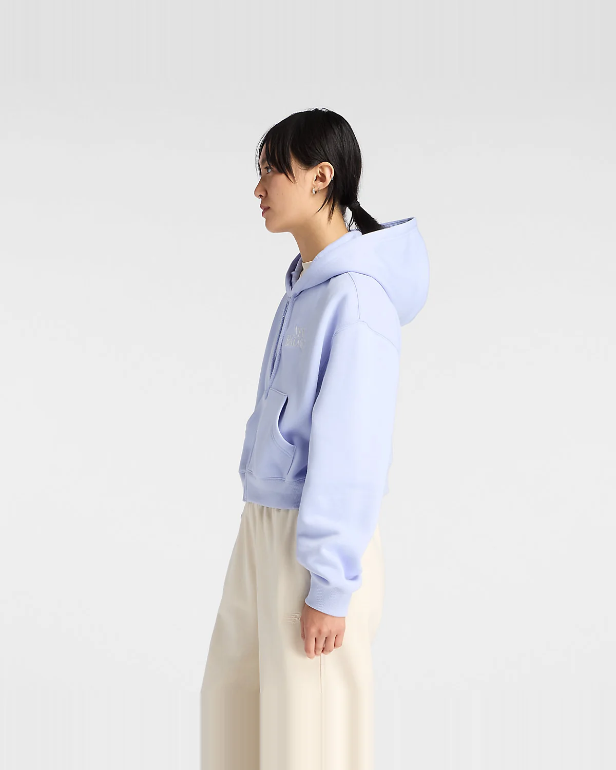 Женское худи New Balance Trackside Fleece Full Zip — 6