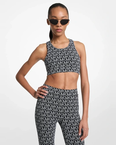 Спортивный топ Michael Kors из эластичного нейлона с логотипом