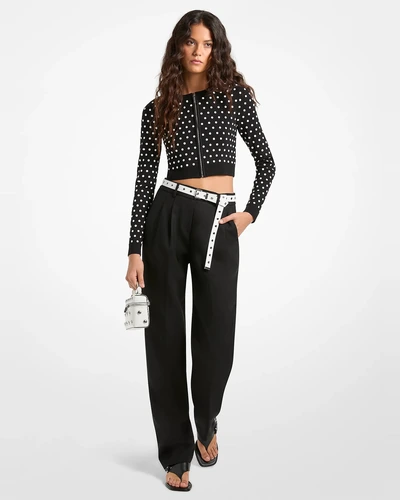 Michael Kors брюки со складками из шерстяной саржи