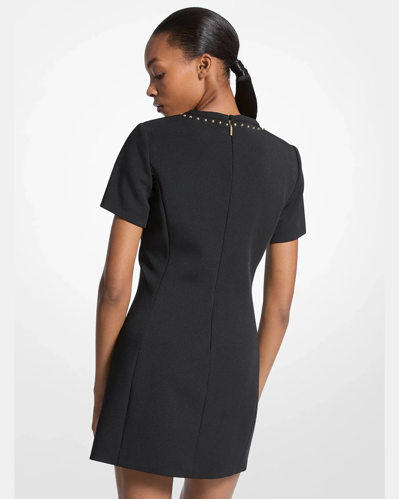 Платье-футляр Michael Kors из стретч-крепа со стразами — 2