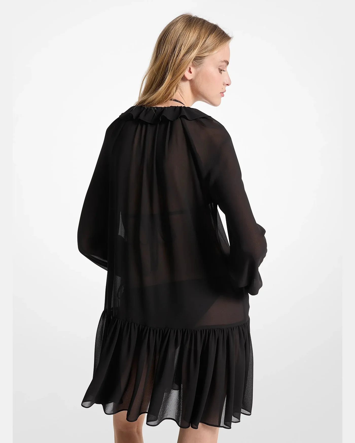 Michael Kors мини-платье с воланами — 2