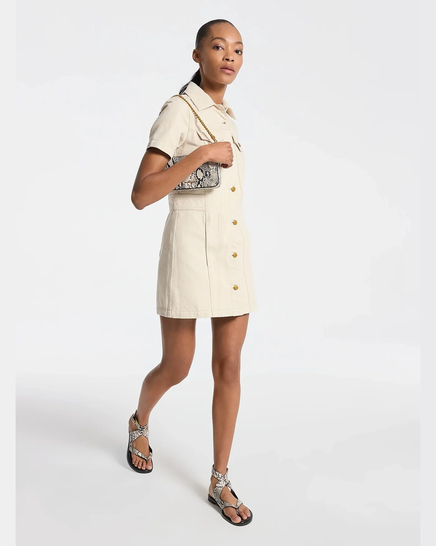 Michael Kors джинсовое мини-платье — 1