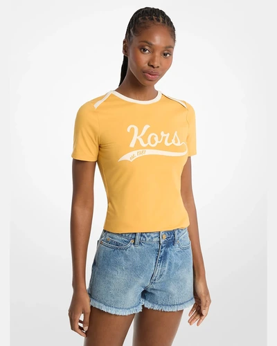Женская футболка KORS из эластичного джерси
