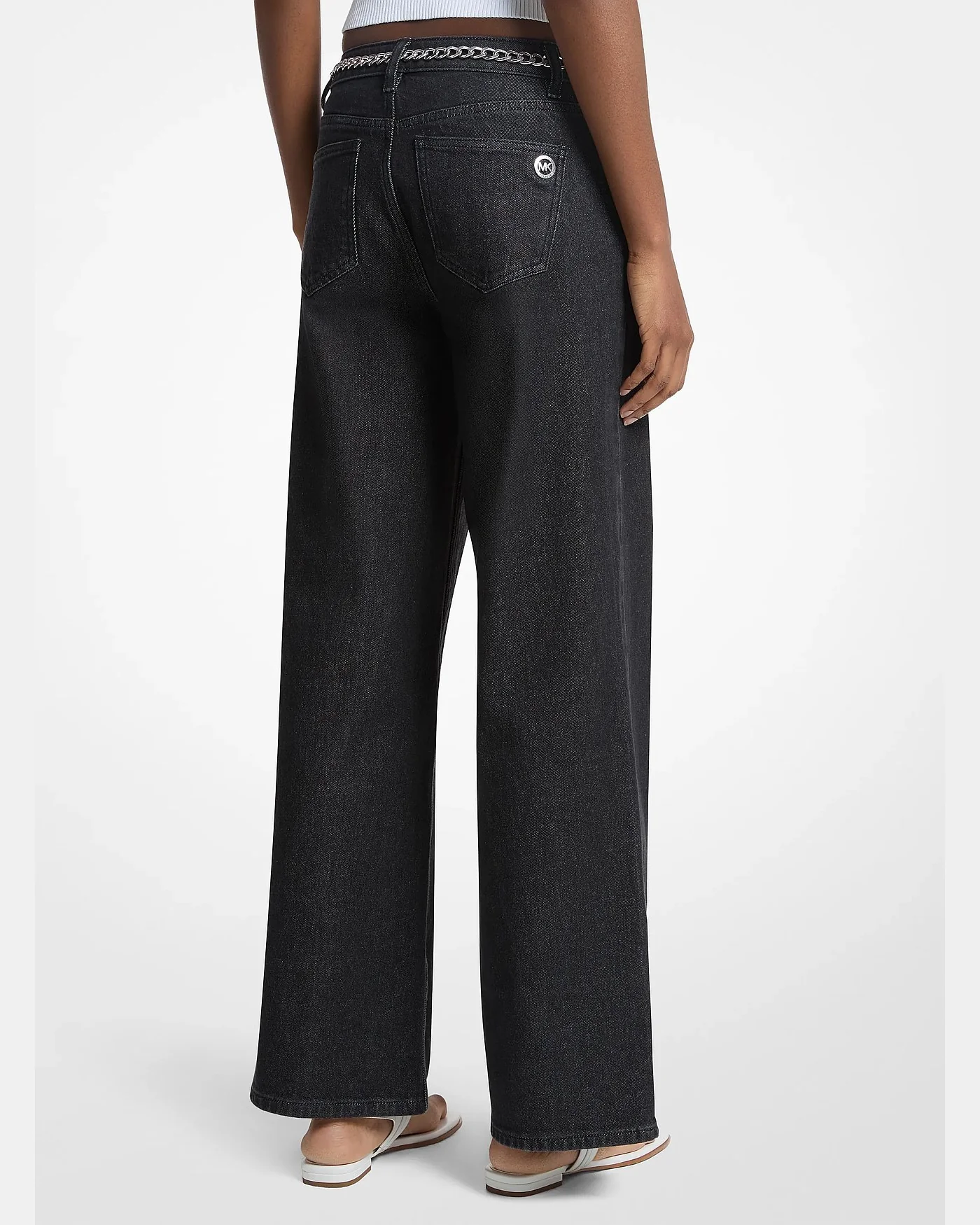 Джинсы wide-leg из эластичного денима — 2