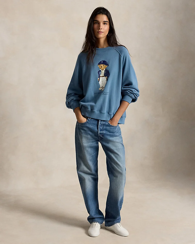 Свитшот с медведем Polo из флиса — 3