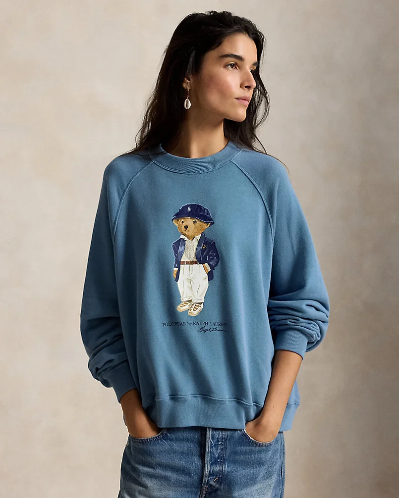 Свитшот с медведем Polo из флиса — 6