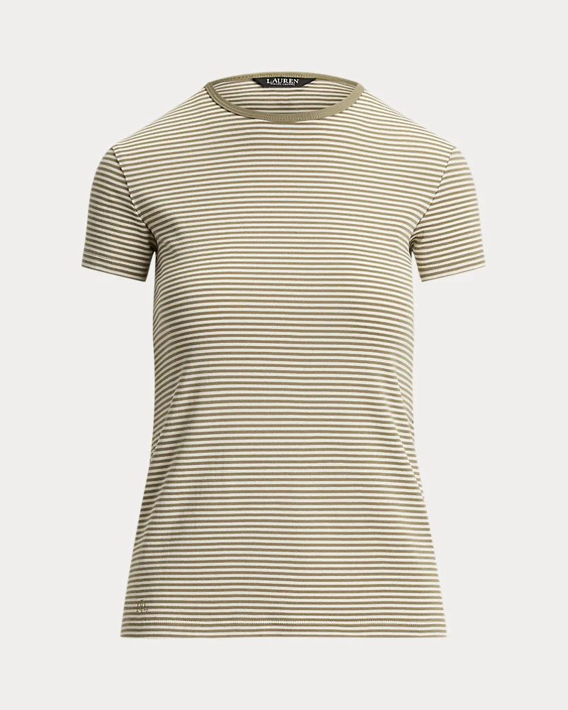Рубчатая футболка в полоску из стретч-хлопка Ralph Lauren — 2
