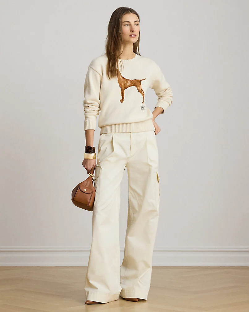 Свитер с интарсией собаки из хлопка Ralph Lauren — 3