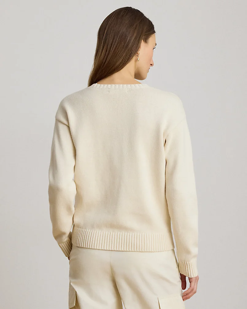 Свитер с интарсией собаки из хлопка Ralph Lauren — 4
