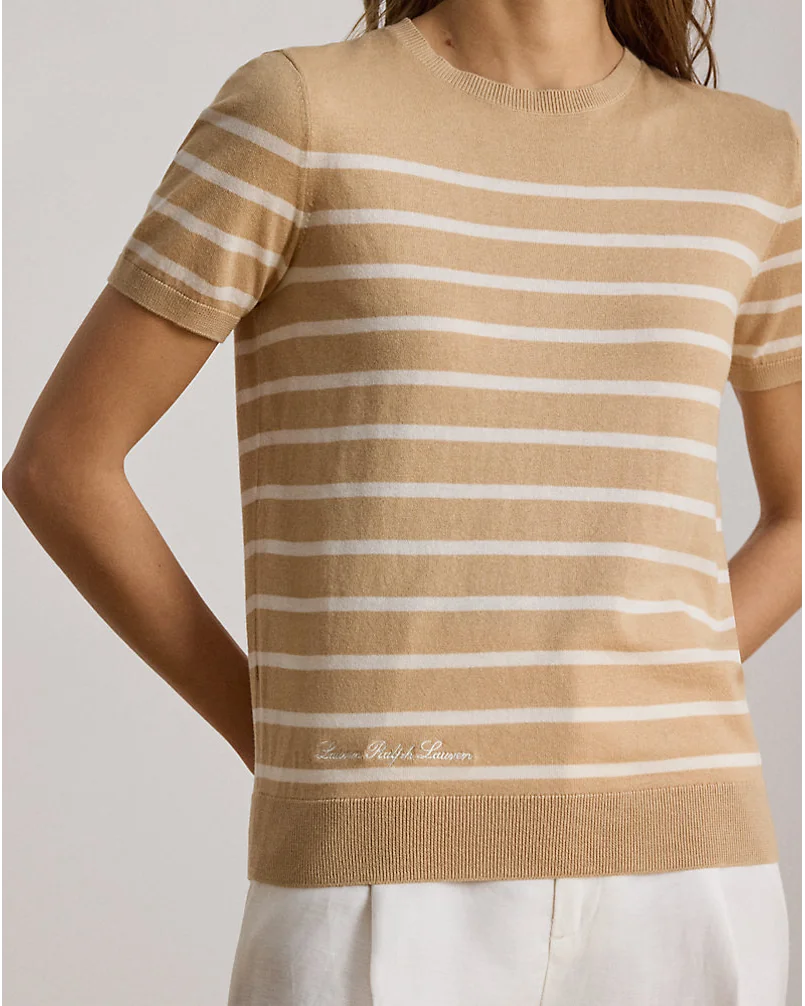 Полосатый свитер с коротким рукавом Ralph Lauren — 5