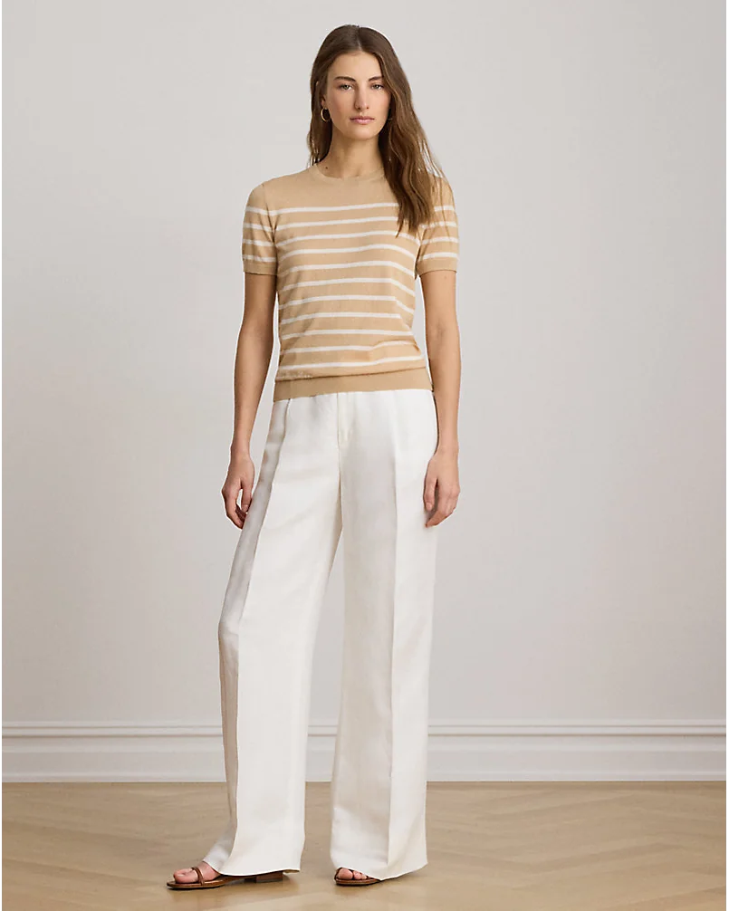 Полосатый свитер с коротким рукавом Ralph Lauren — 6