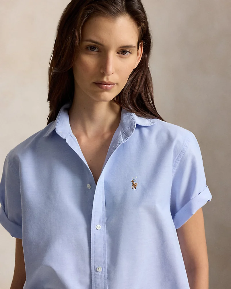 Оксфордская рубашка с коротким рукавом Ralph Lauren — 5