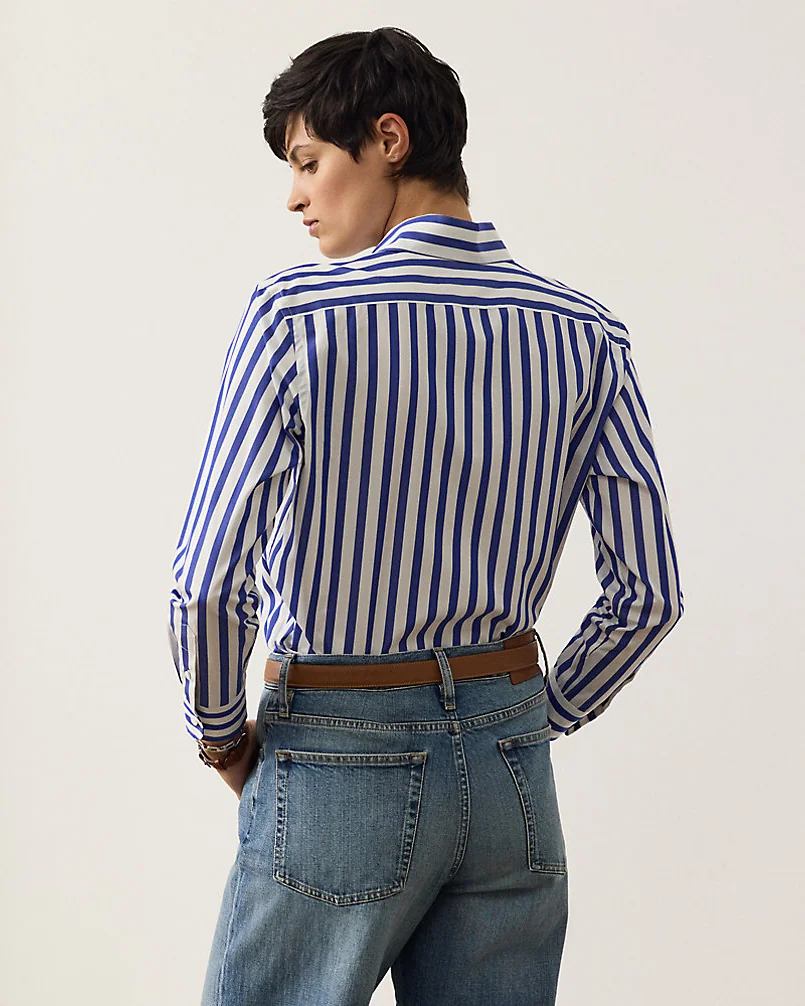 Рубашка Capri в полоску свободного кроя Ralph Lauren — 4