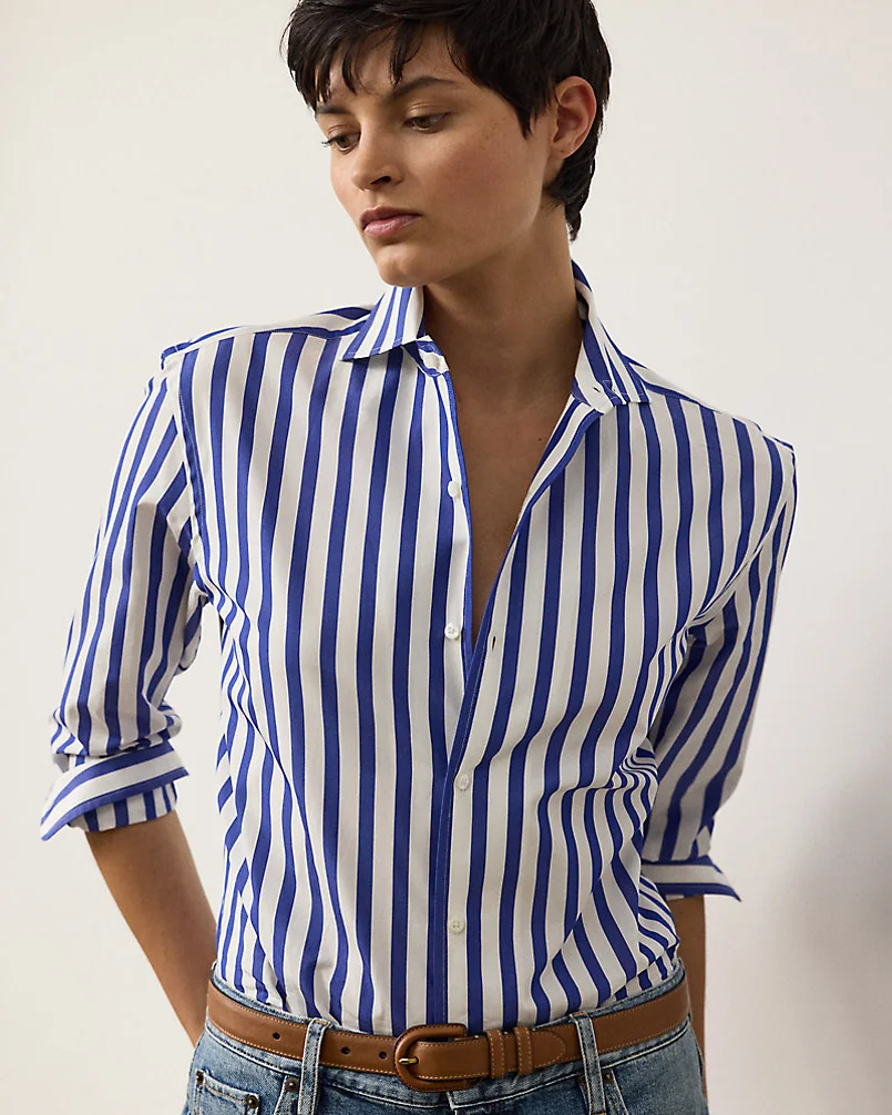Рубашка Capri в полоску свободного кроя Ralph Lauren — 5