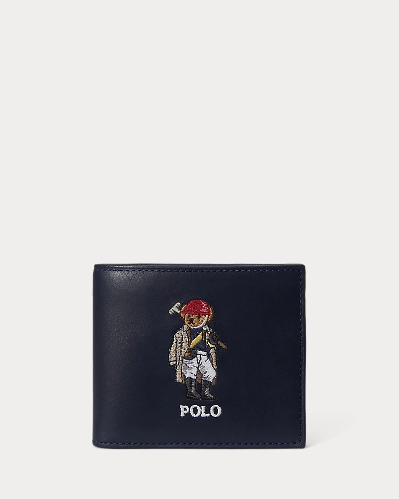 Портмоне Ralph Lauren Polo Bear Leather Billfold Wallet — 1