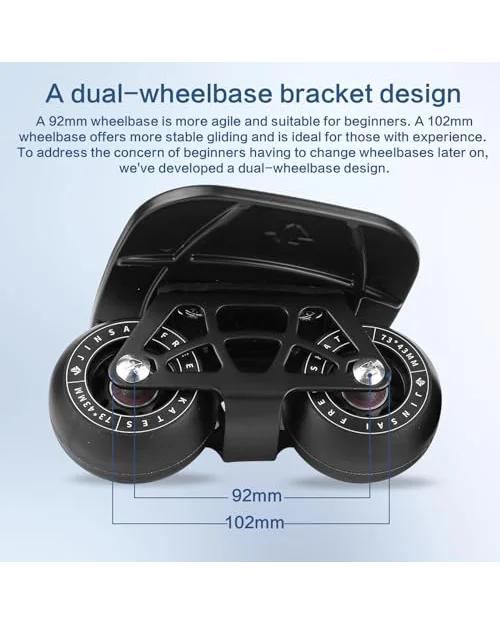 FreeSkates портативные дрифт-ролики с алюминиевой платформой и PU-колесами — 5