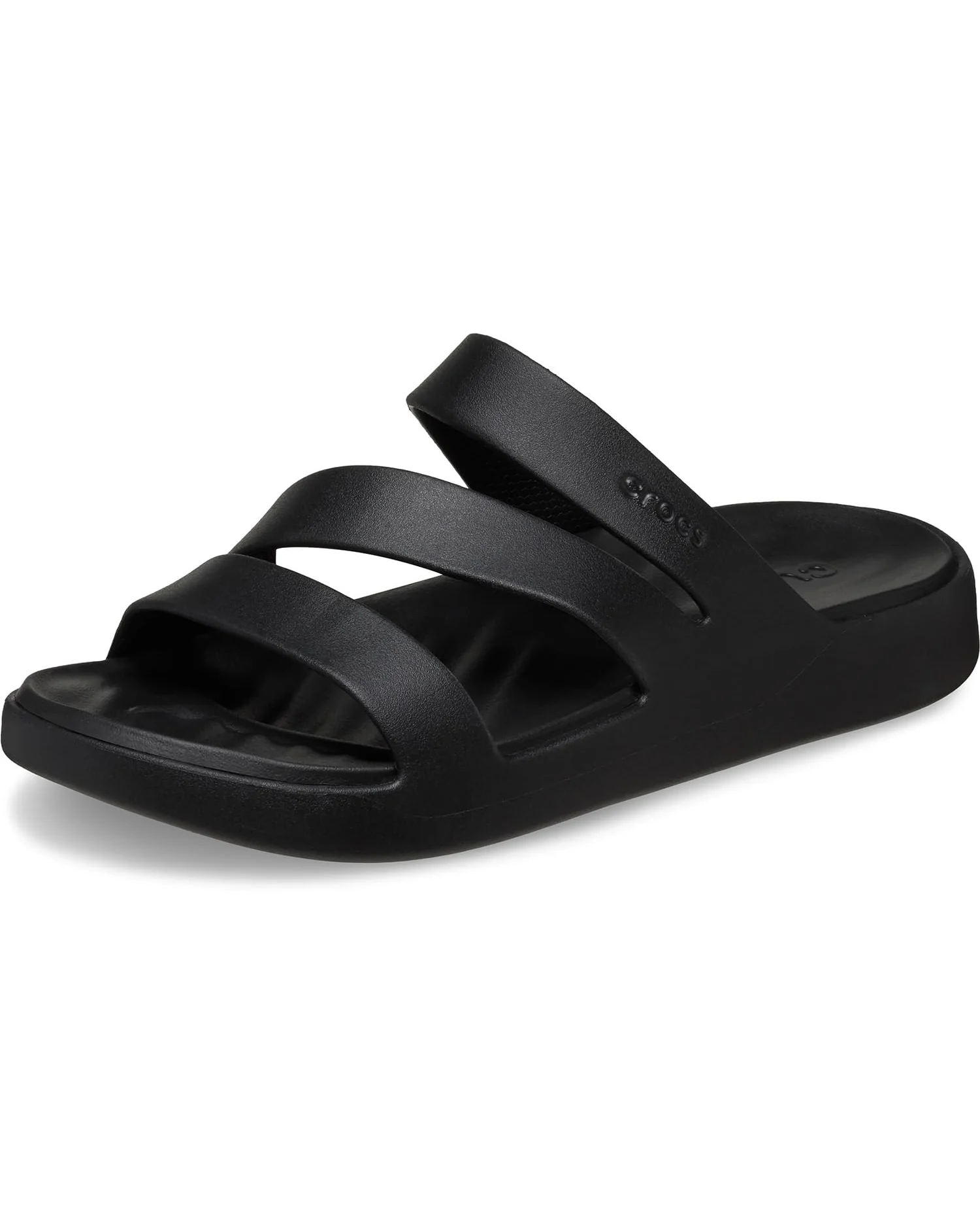 Crocs Getaway Strappy женские босоножки черные — черный