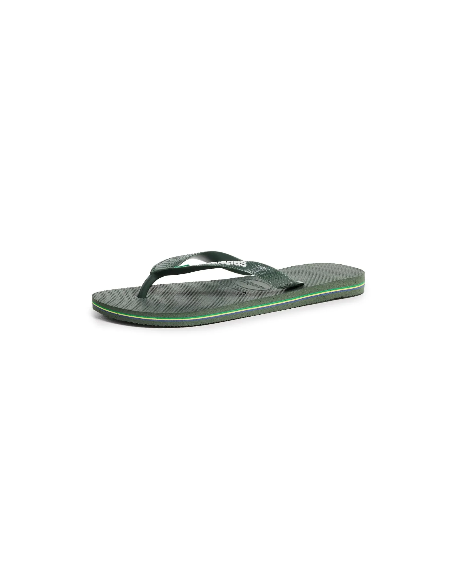 Havaianas сандалии унисекс Brazil Logo оливково-зеленый — 1