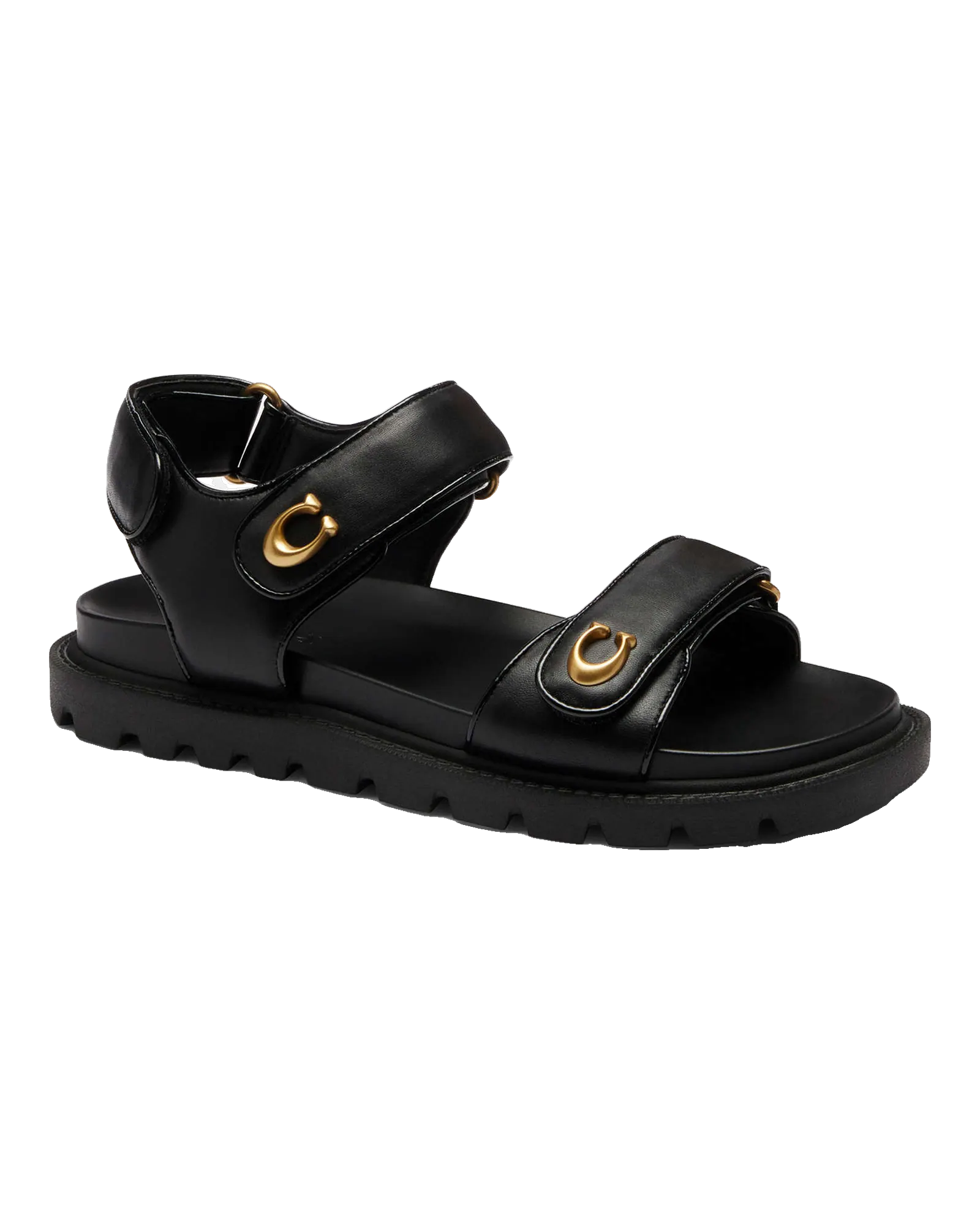 Brynn Sandal — кожаные сандалии на платформе чёрный