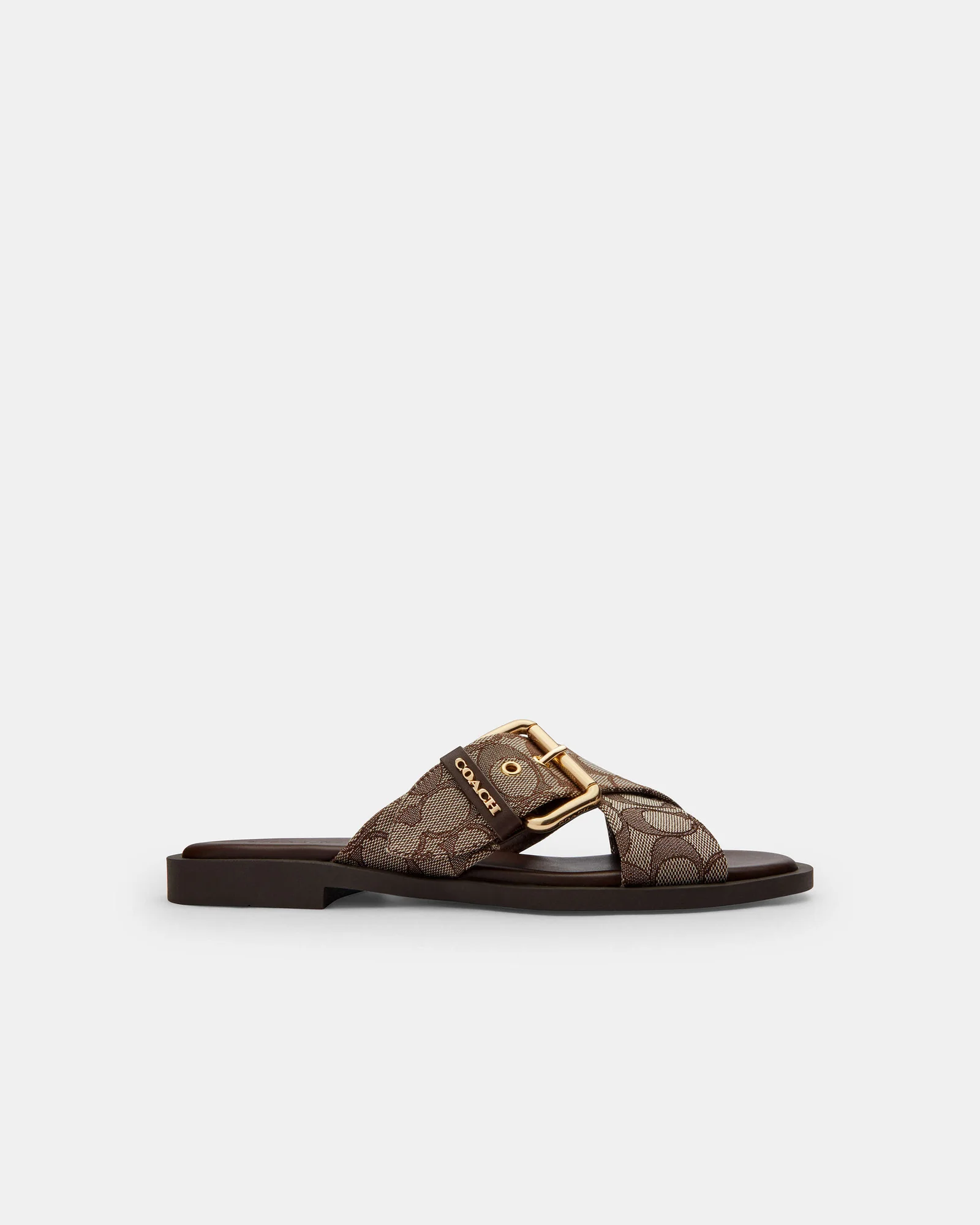 Сандалии Coach с пряжкой из фирменного жаккарда — 7