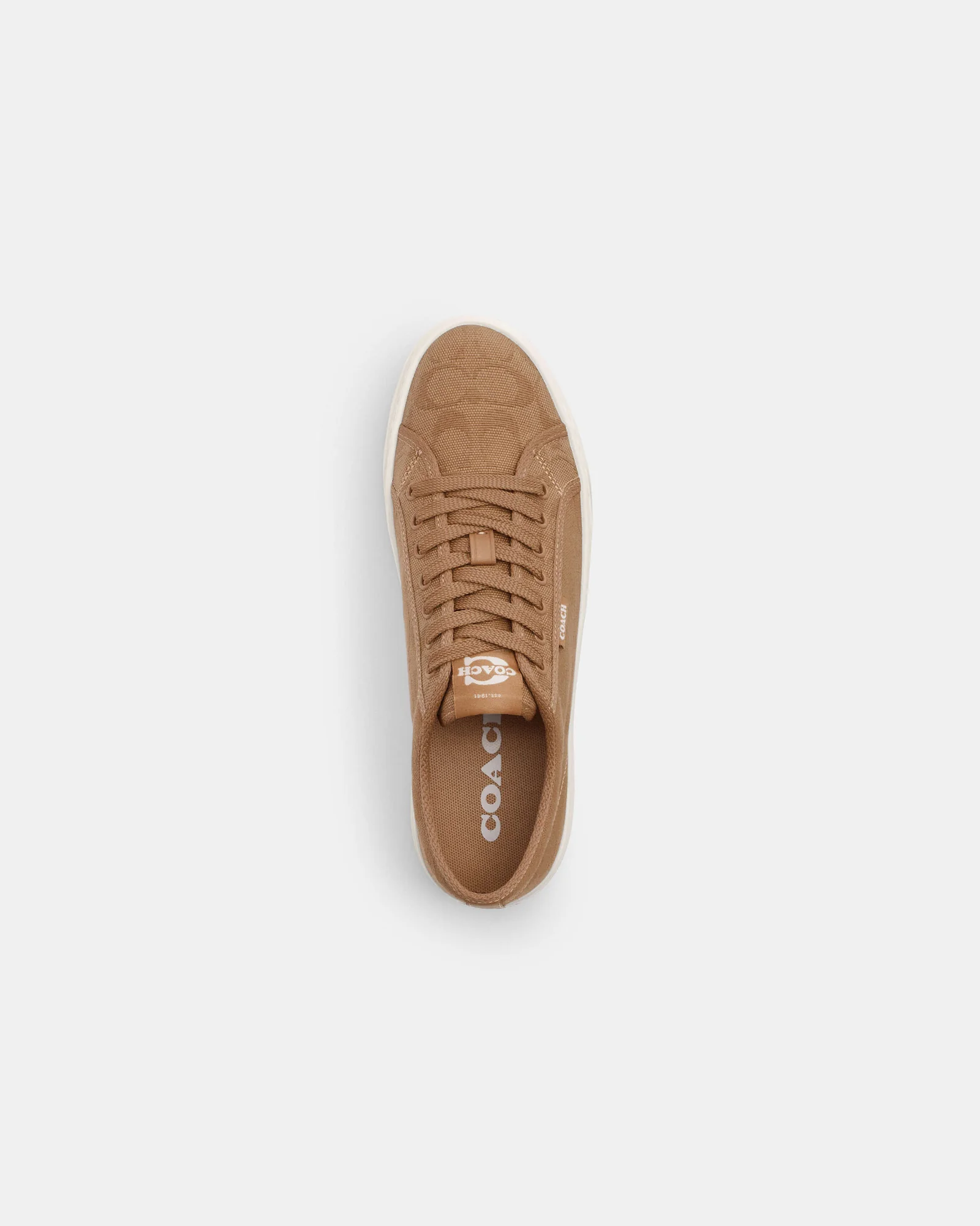 Женские кеды Coach из канваса на шнуровке — 16