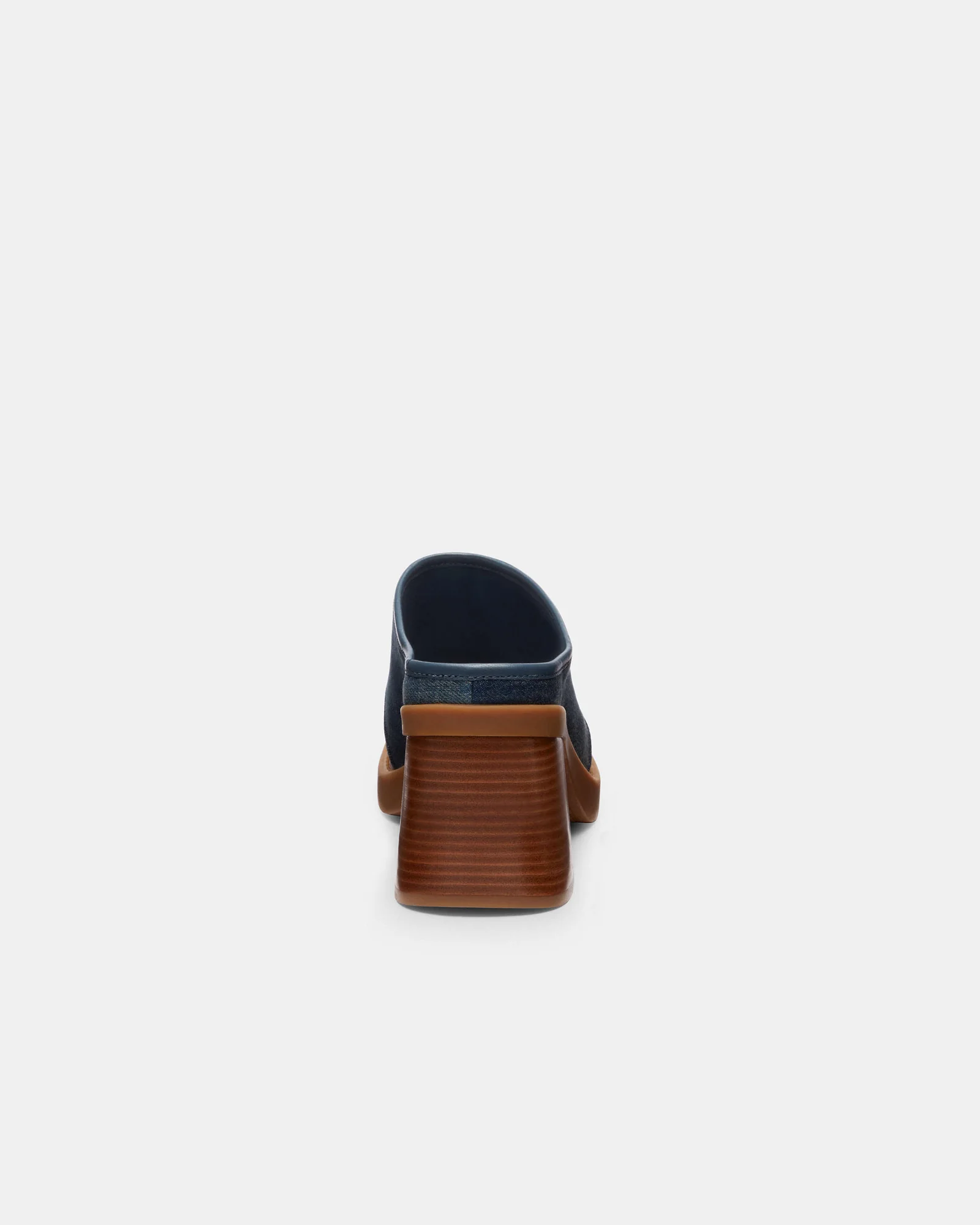 Мюли Coach Sculpted C на каблуке, тёмно-синий деним — 6