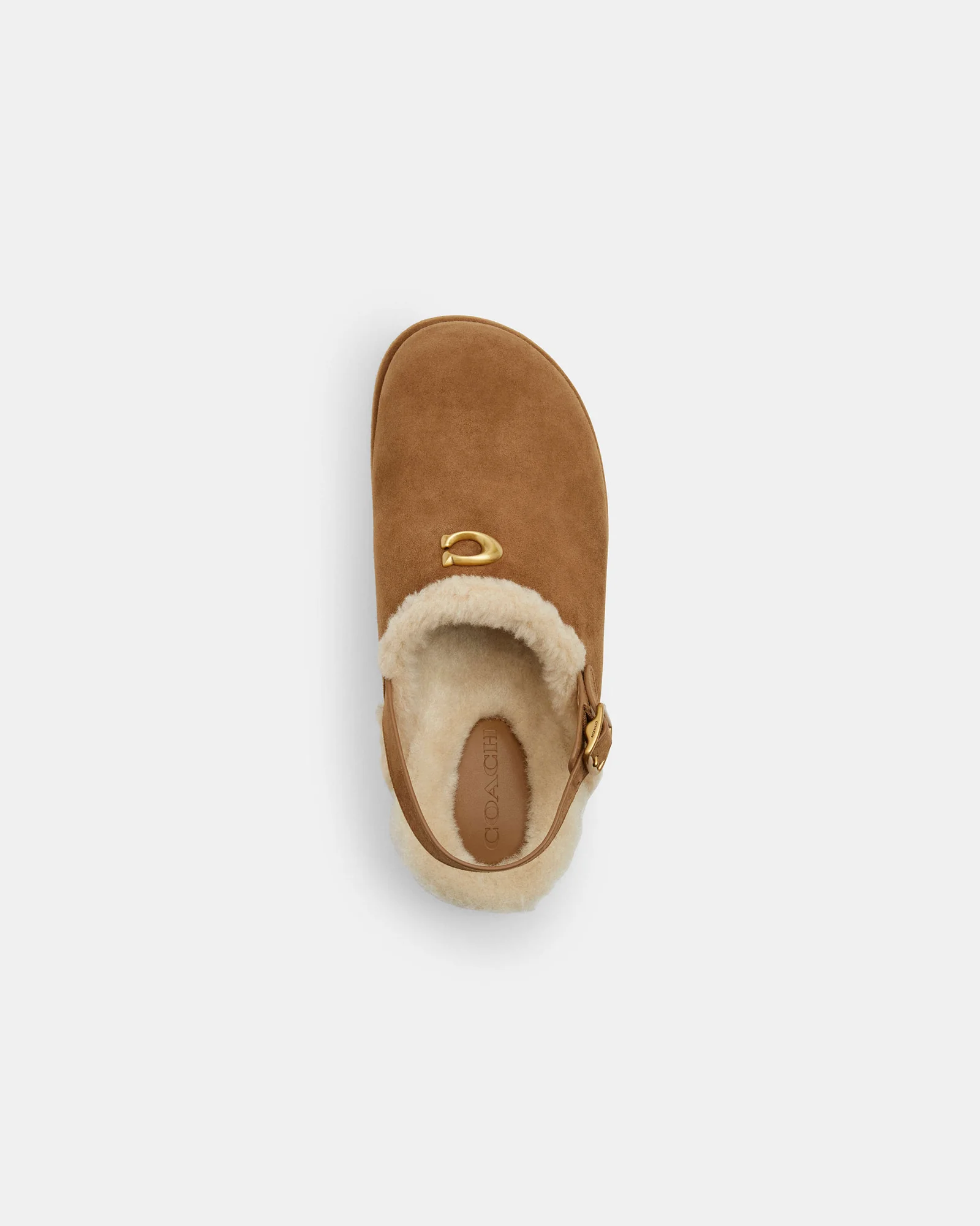 Сабо на платформе Coach Sculpted C из замши — 4