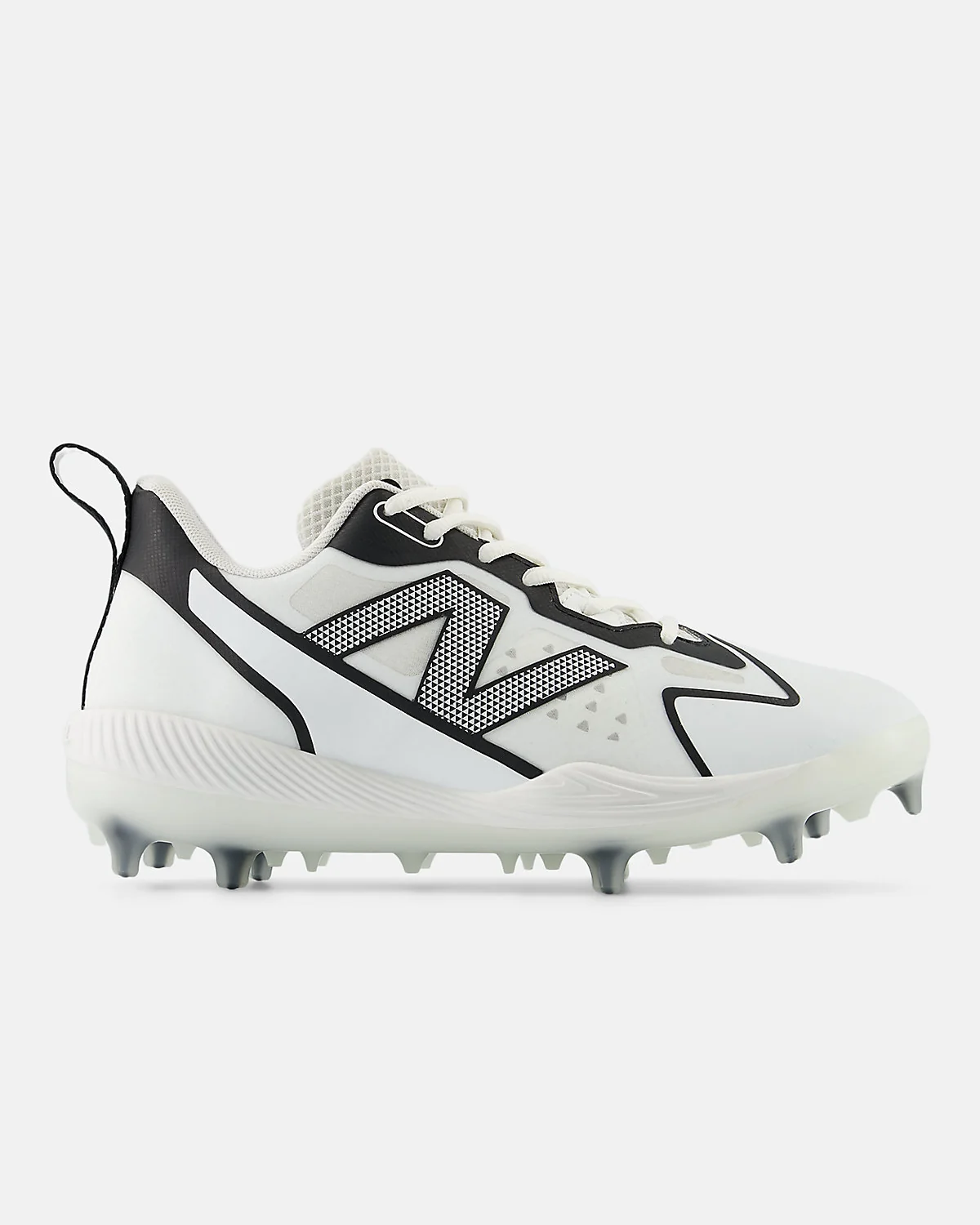 Чёрные софтбольные кроссовки New Balance FuelCell Romero Duo Comp с розовыми шипами.