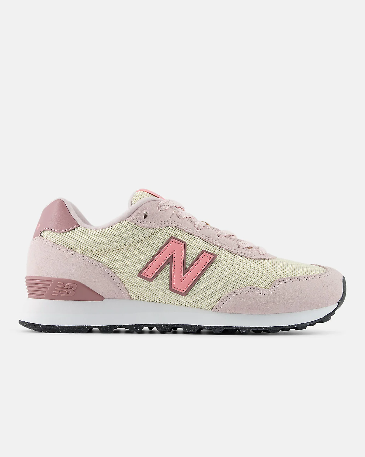 Кроссовки New Balance 515 бежево-фиолетовые, вид сбоку