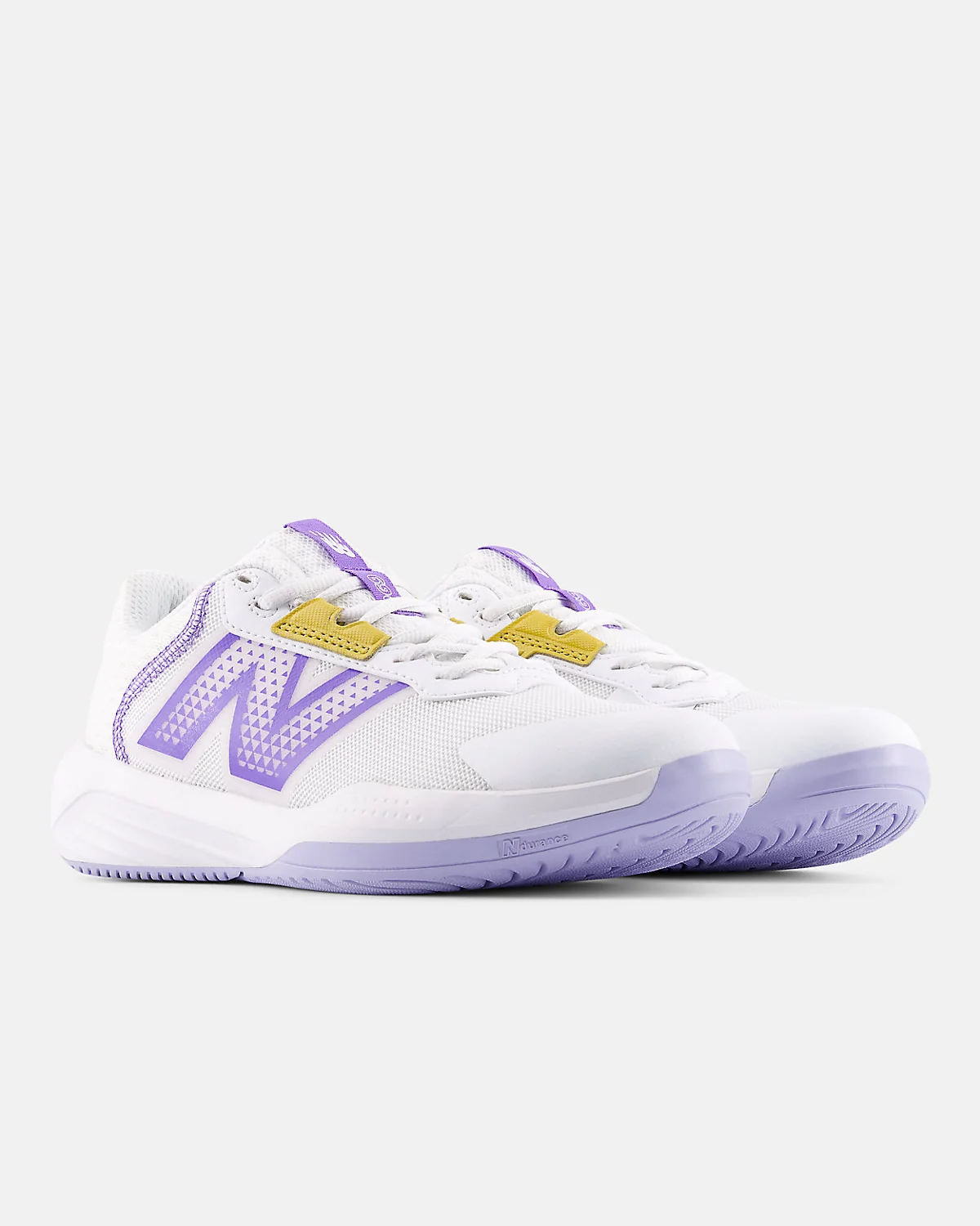 Кроссовки New Balance 696v6 белого и бордового цвета, альтернативный угол.