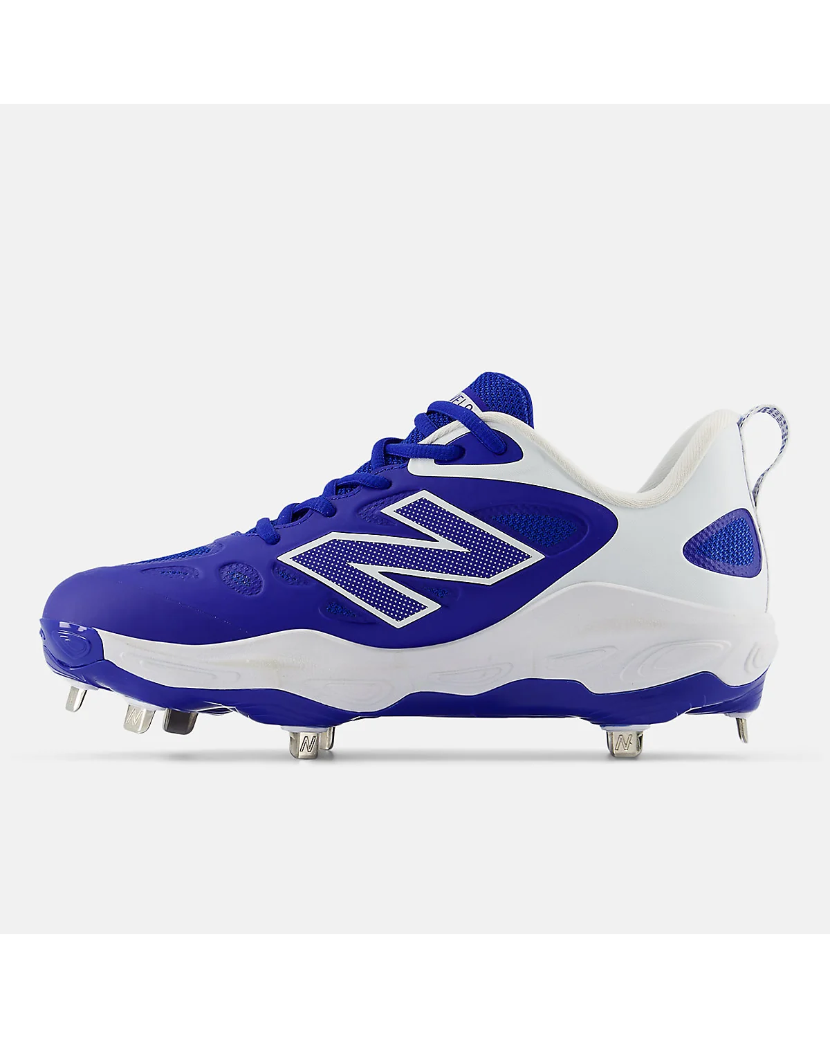 Подошва спортивных бутс New Balance Velo v4 Metal ярко-синих.