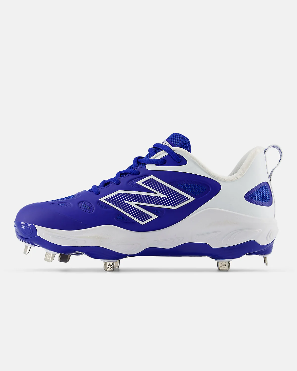 Подошва спортивных бутс New Balance Velo v4 Metal ярко-синих.