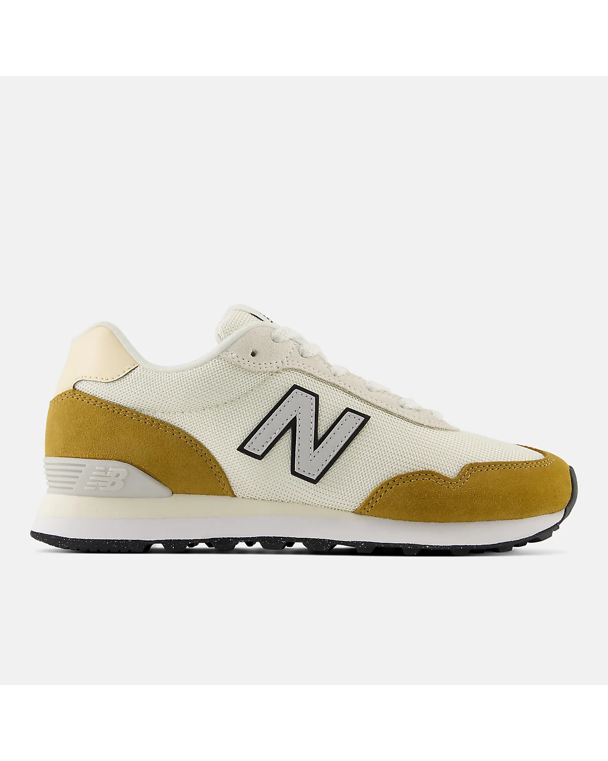 Кроссовки New Balance 515 бежево-серые, вид сбоку.