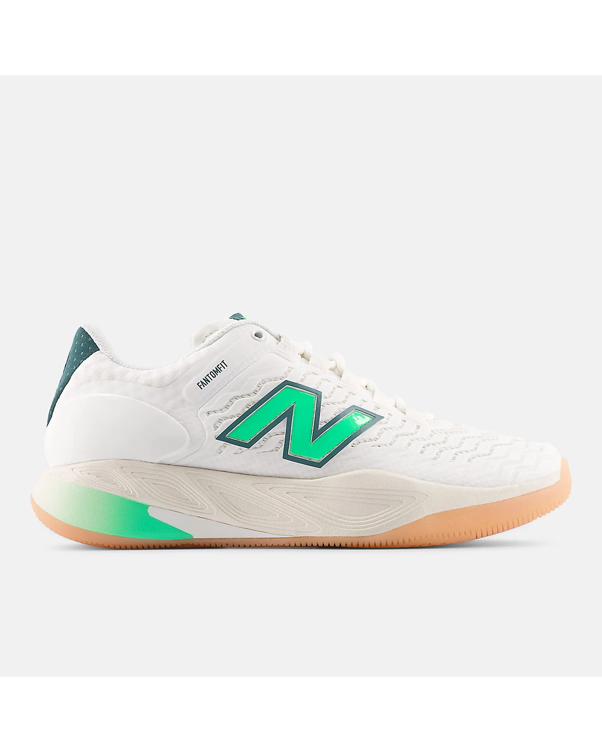 Теннисные кроссовки New Balance Fresh Foam X CT-Rally v2 цвета морская соль, вид сбоку
