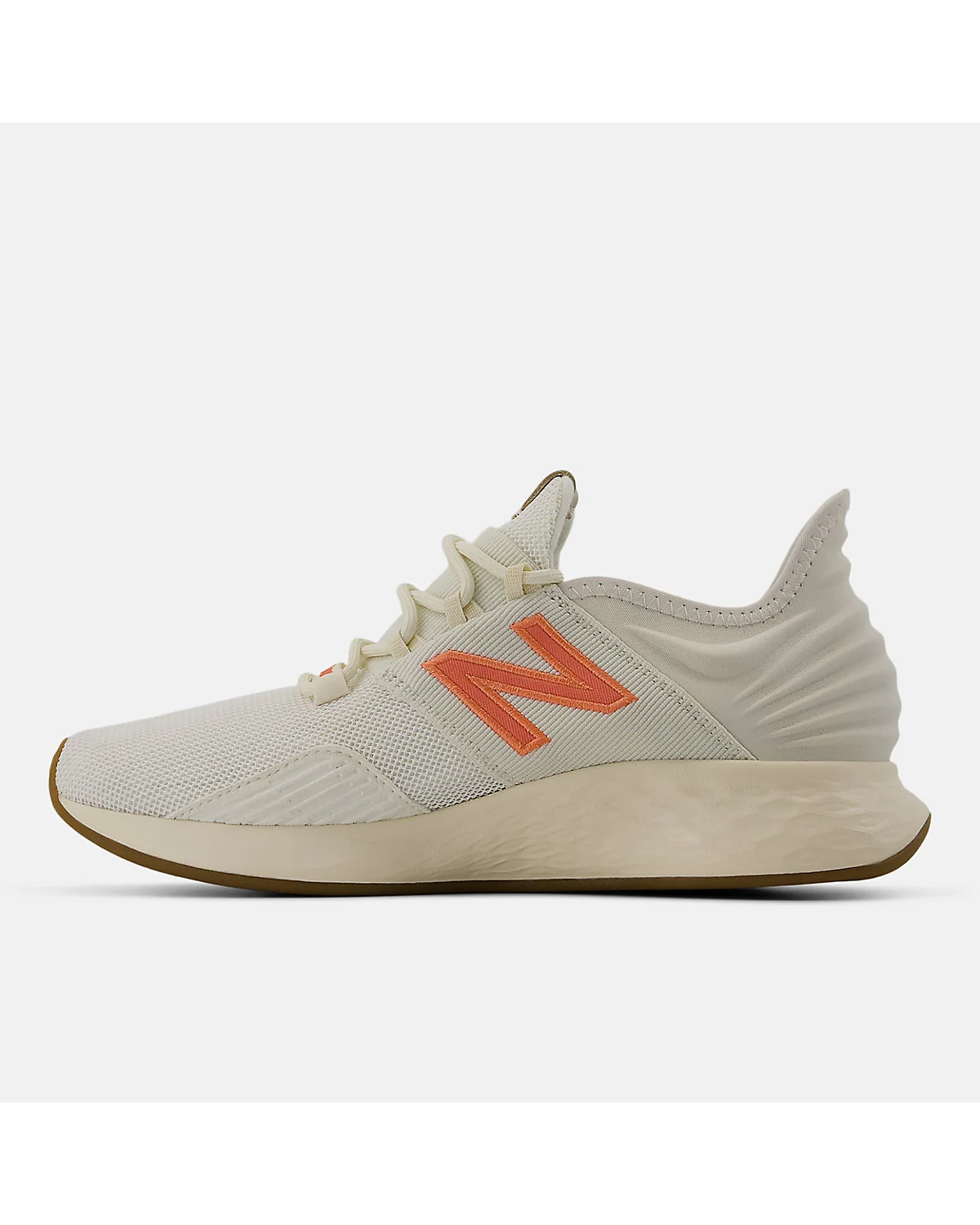 Подошва кроссовок New Balance Fresh Foam Roav с коричневым и оранжевым паттерном