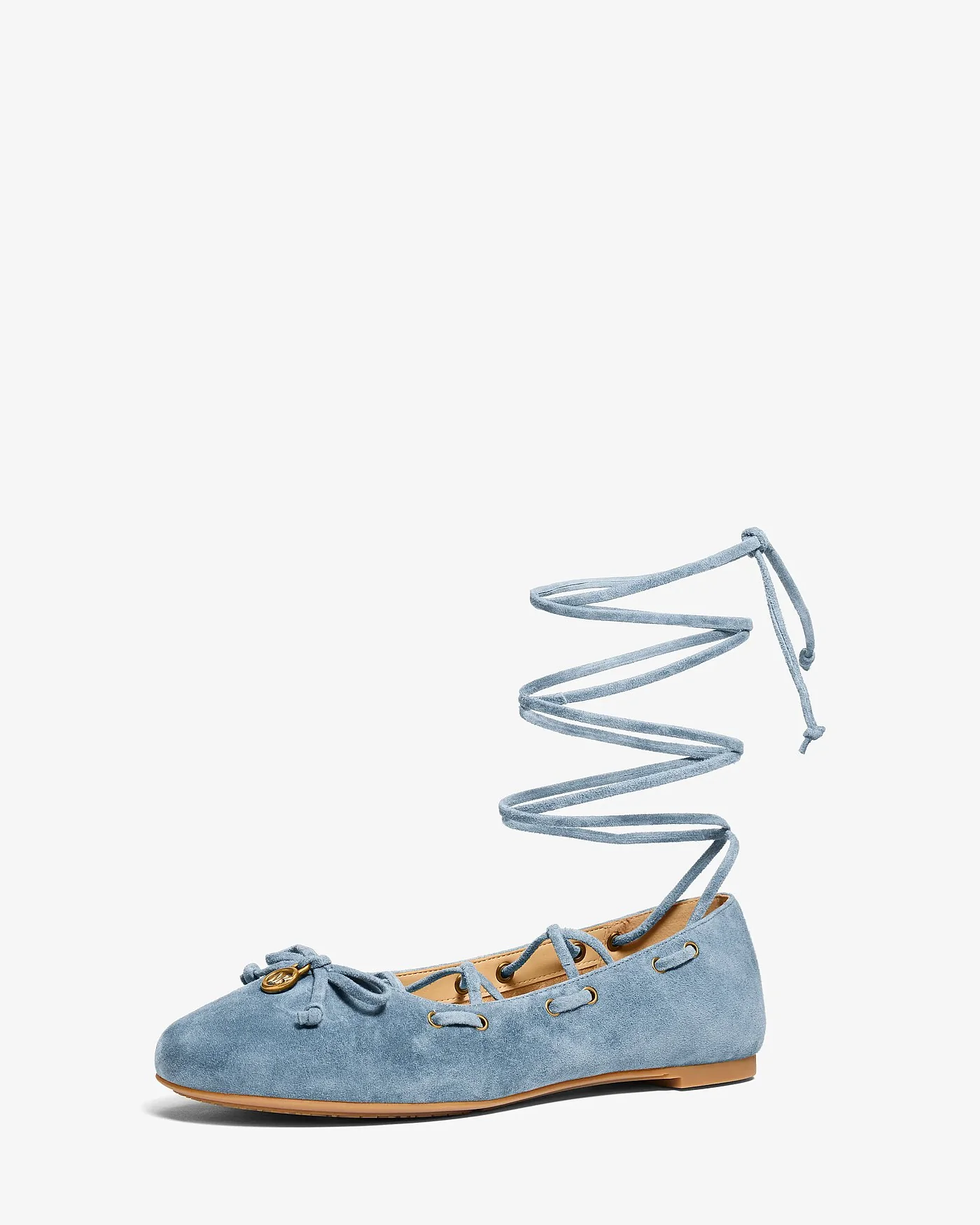 Michael Kors Shae Flex замшевые балетки на шнуровке — 4