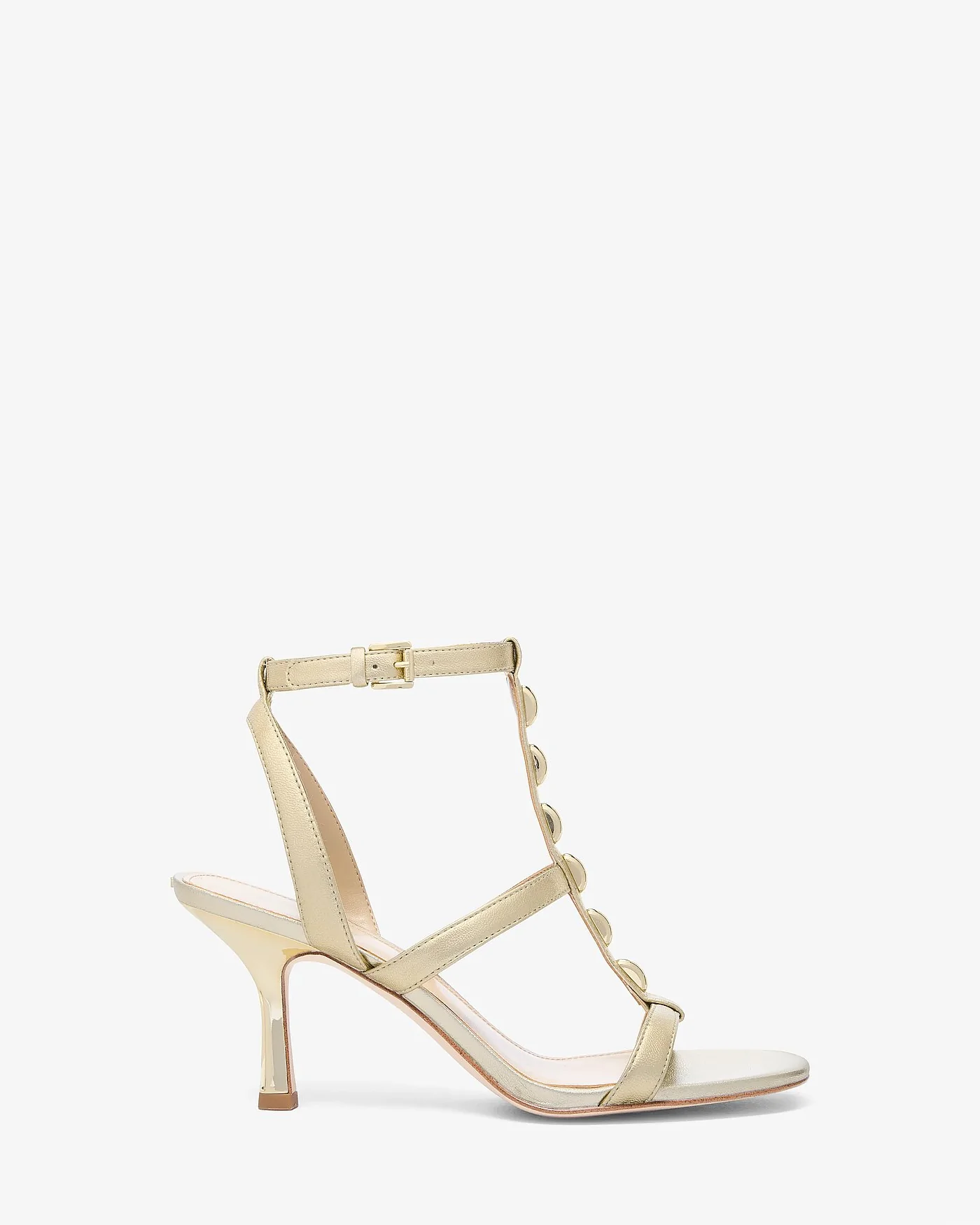Босоножки Michael Kors Nara металлизированные с клёпками — 2