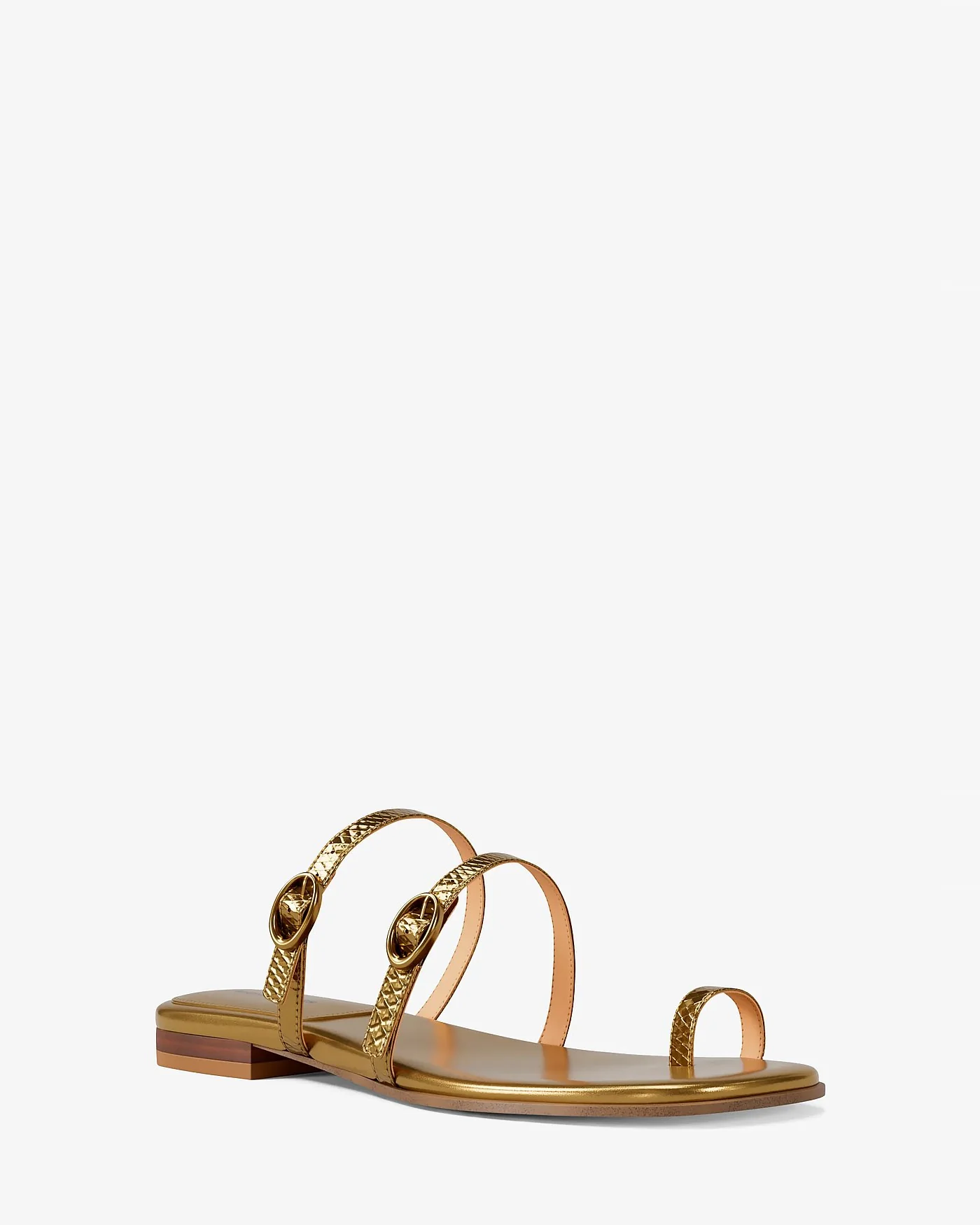 Босоножки Michael Kors Kya с тиснением под змею — 1