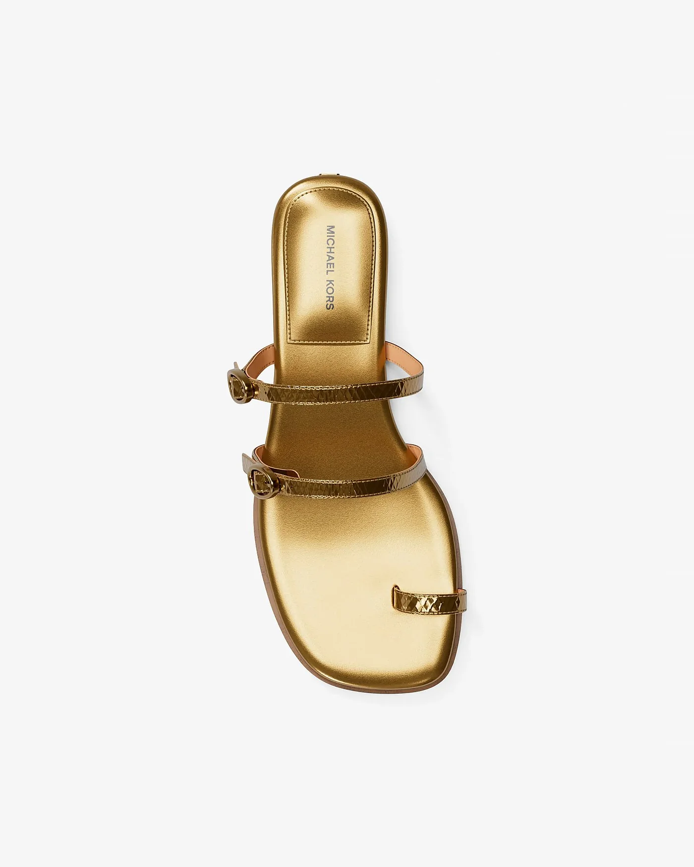 Босоножки Michael Kors Kya с тиснением под змею — 5