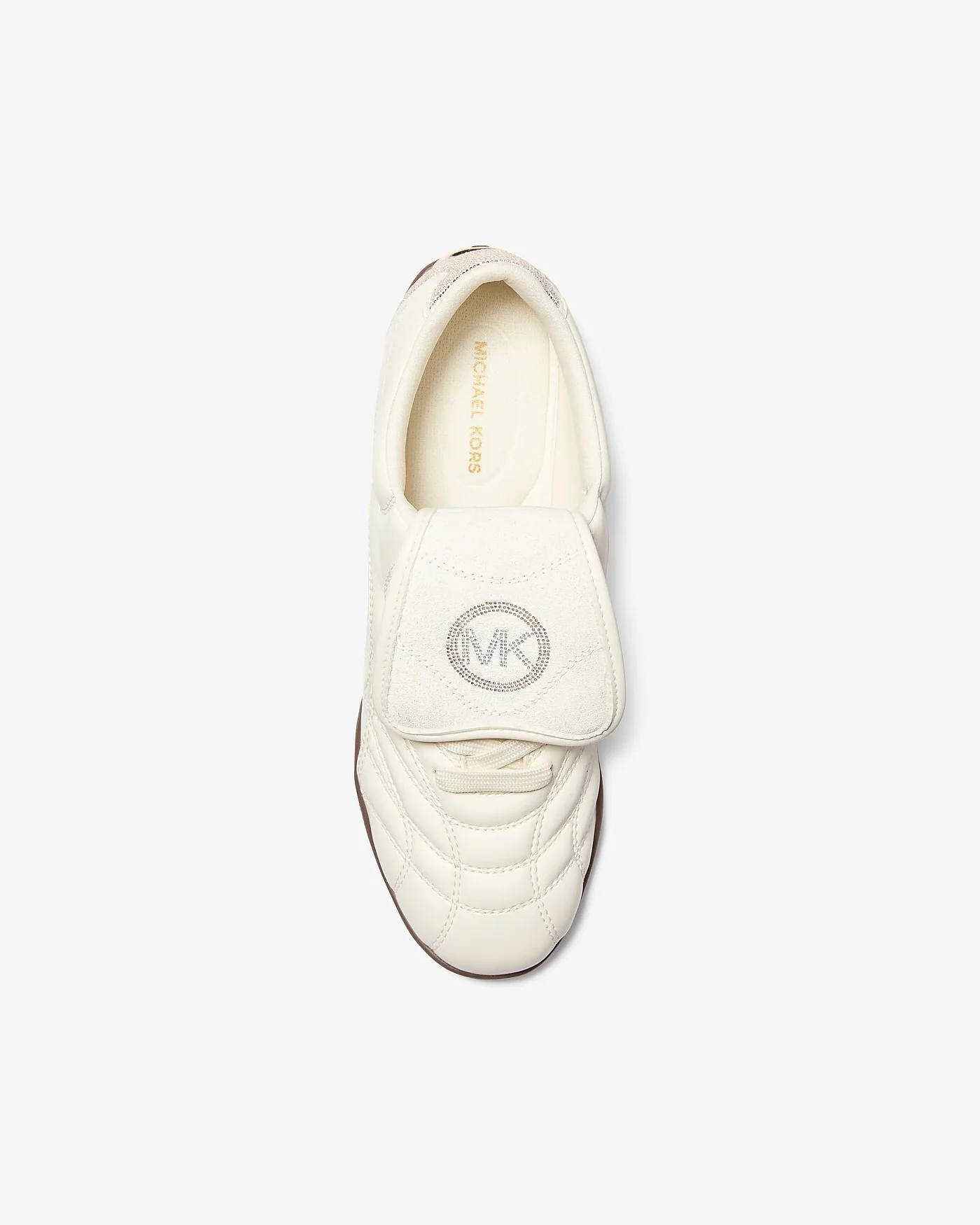 Кроссовки Michael Kors Kyler Embellished бежевые — 3