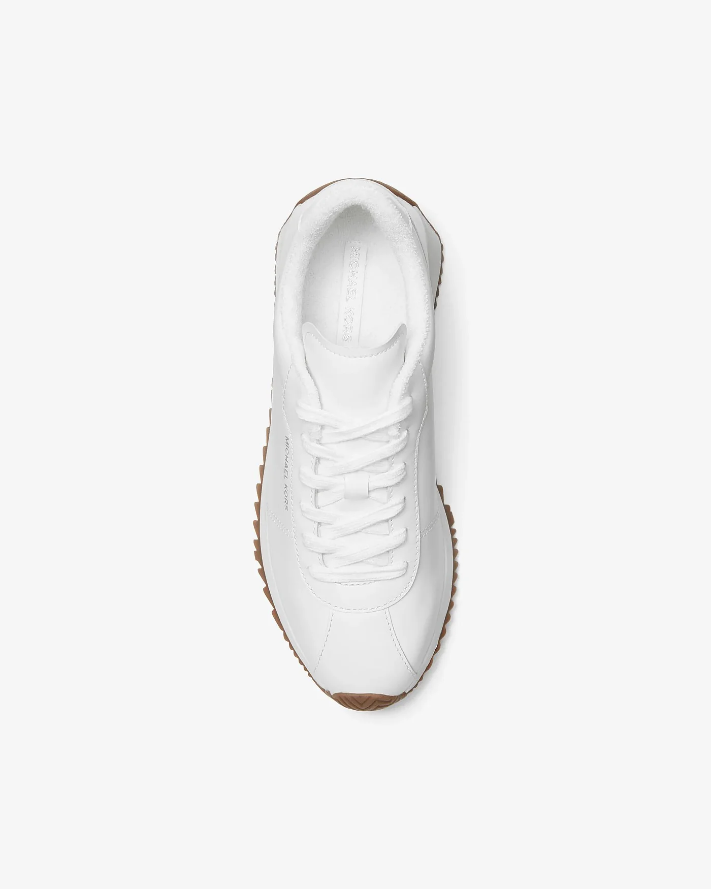 Michael Kors Rhodes — белые кожаные кроссовки в ретро-стиле — 3