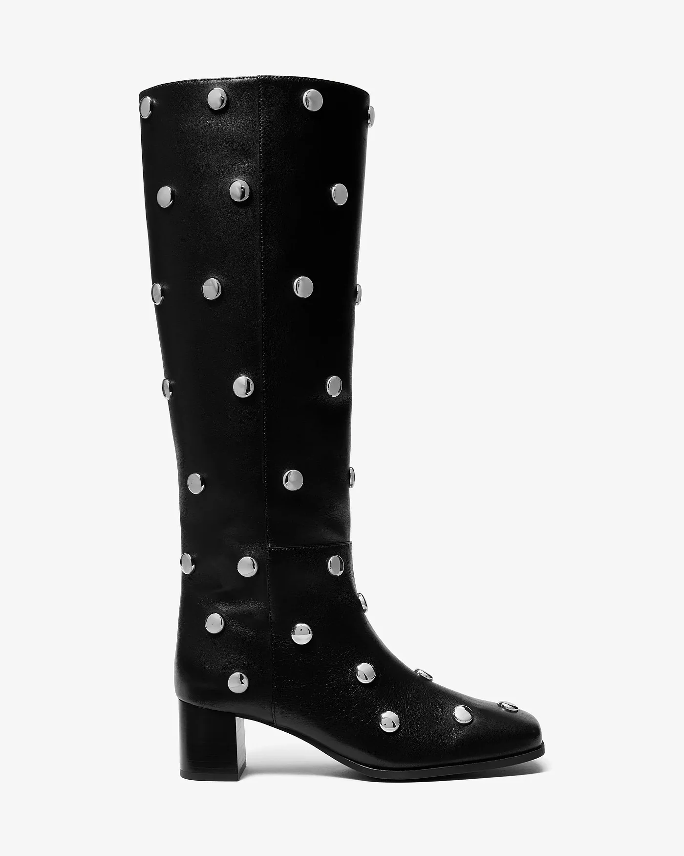 Кожаные сапоги Michael Kors Matilda со стразами-заклёпками — 2