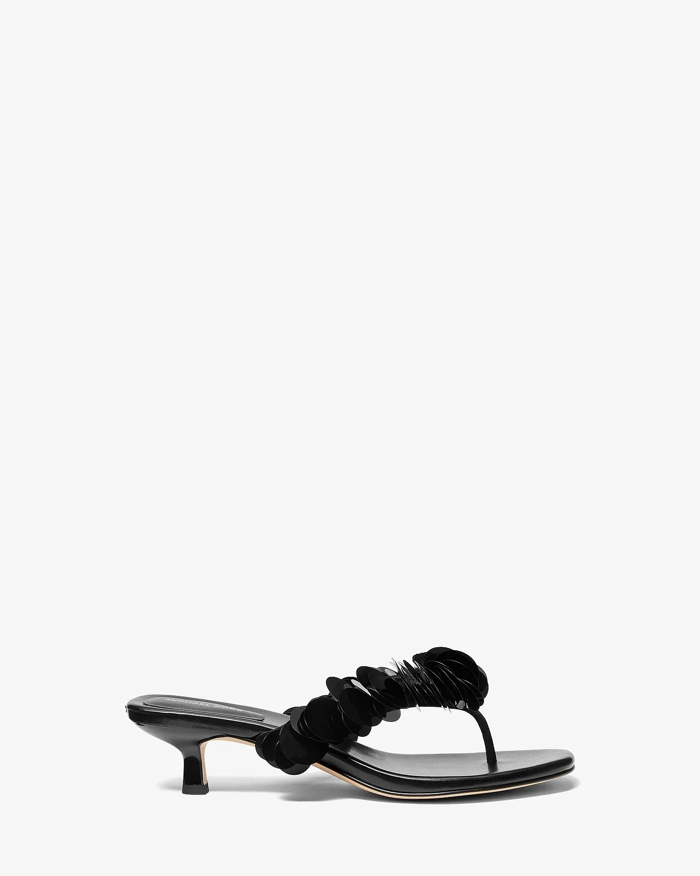 Michael Kors Loretta черные босоножки на низком каблуке — 2