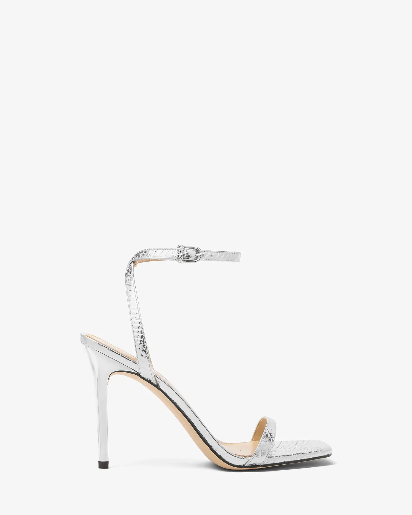 Michael Kors Liana — босоножки из металлизированной кожи с тиснением под питона — 2