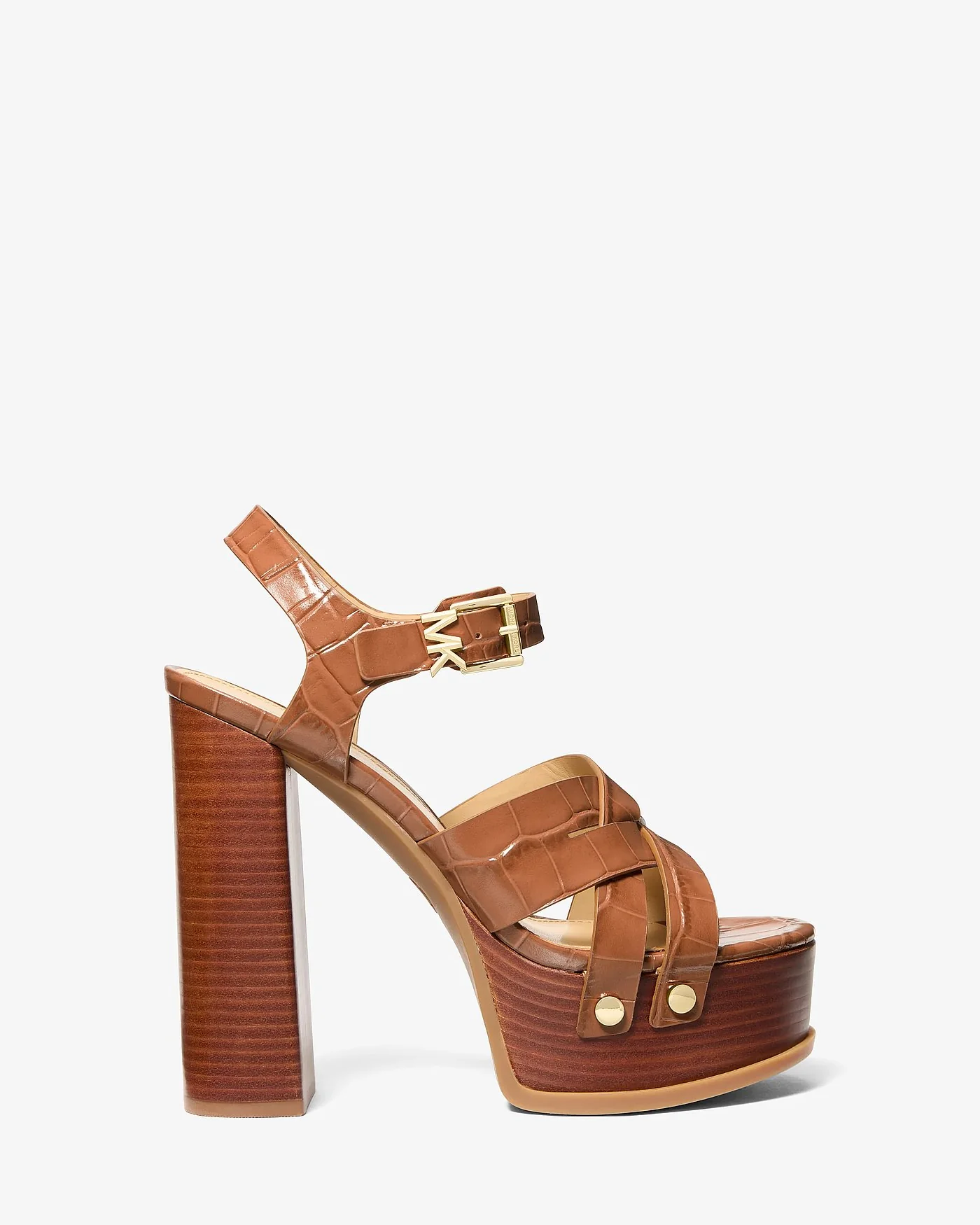 Michael Kors Nora коричневые босоножки на платформе — 2